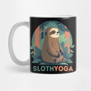 Yoga Graphics Collection Cute Sloth Mug